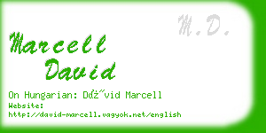 marcell david business card